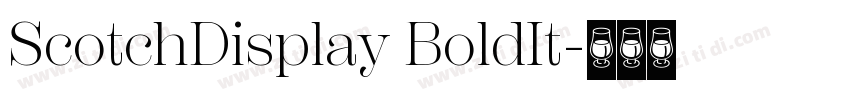 ScotchDisplay BoldIt字体转换